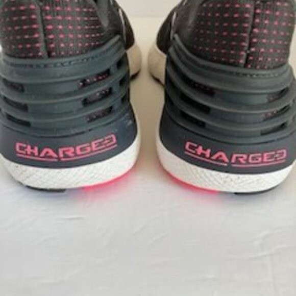 Under Armour Charged Black Pink Purple Sneakers size 6.5 Youth - Picture 4 of 7